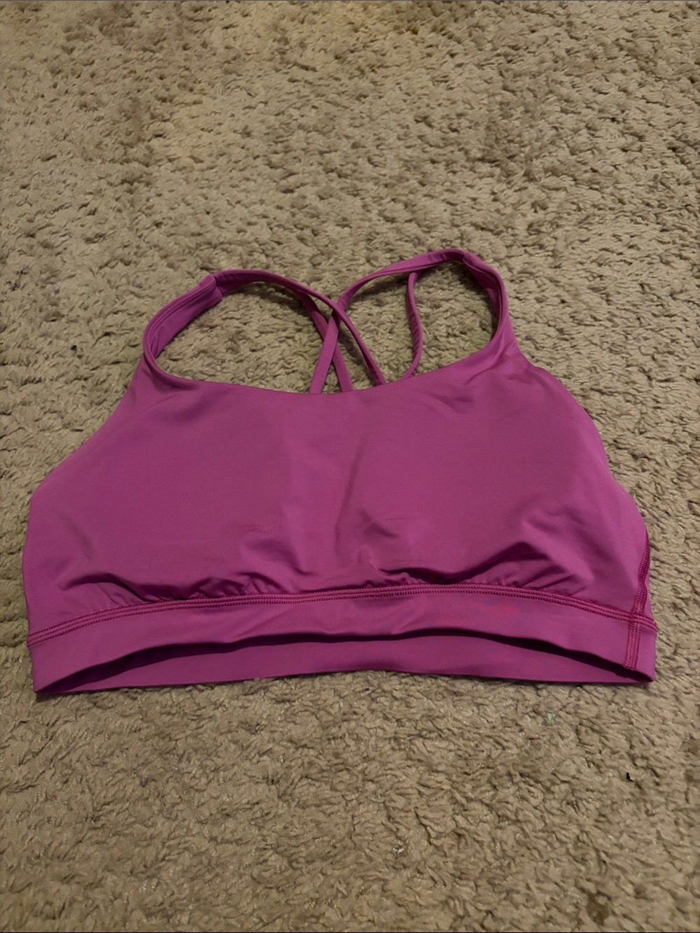 Lululemon energy sport bra pow pink tone